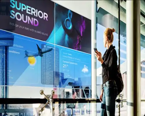 What is the Brightness of a 30-inch Transparent OLED Screen?
